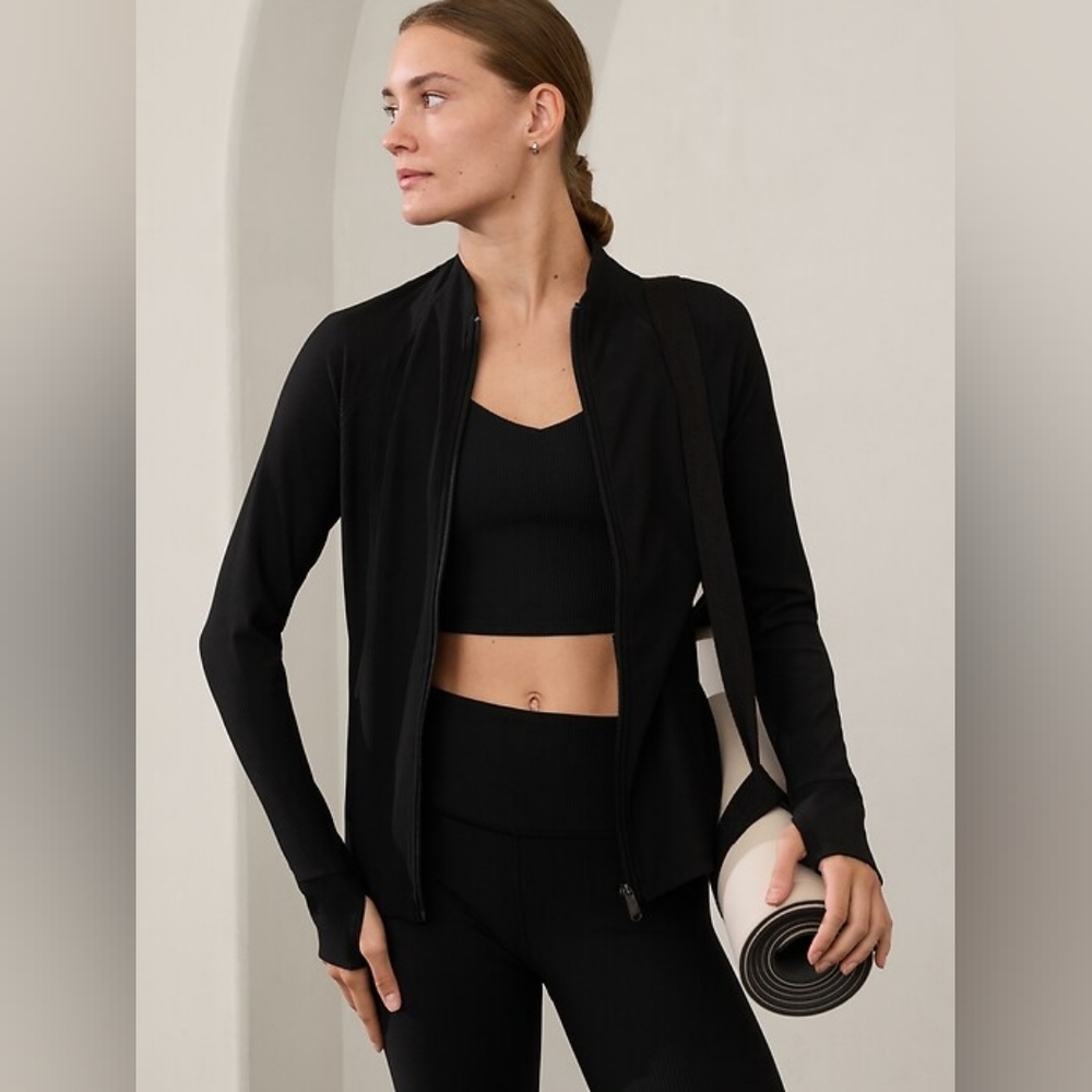 Athleta Salutation Rib Jackets - Picture 4 of 8